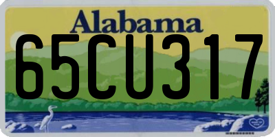 AL license plate 65CU317