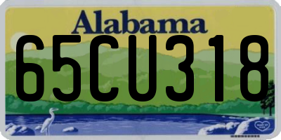 AL license plate 65CU318