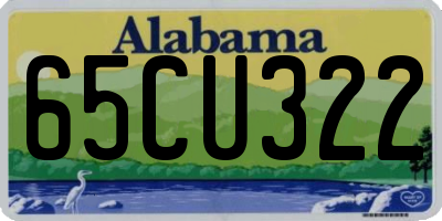 AL license plate 65CU322