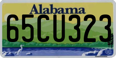 AL license plate 65CU323