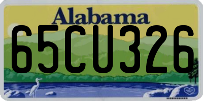 AL license plate 65CU326