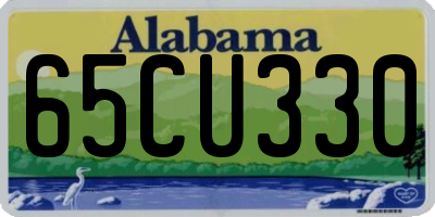 AL license plate 65CU330