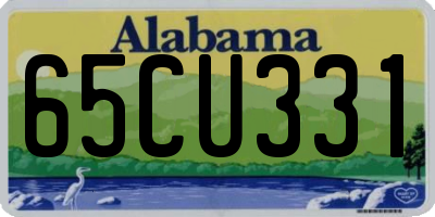 AL license plate 65CU331