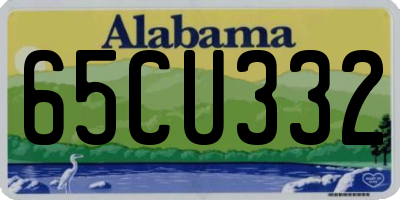 AL license plate 65CU332