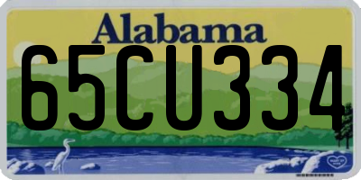 AL license plate 65CU334