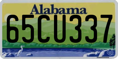 AL license plate 65CU337