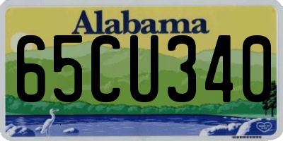 AL license plate 65CU340
