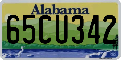 AL license plate 65CU342