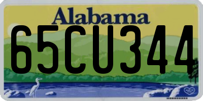 AL license plate 65CU344