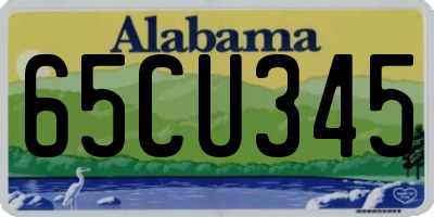 AL license plate 65CU345