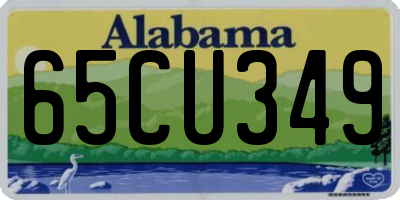 AL license plate 65CU349