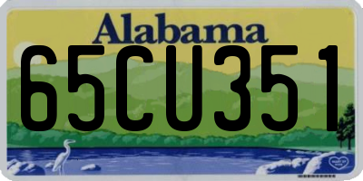 AL license plate 65CU351