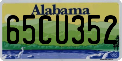 AL license plate 65CU352