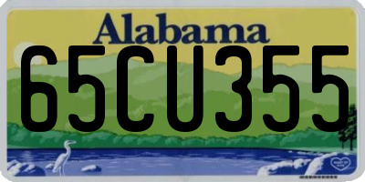 AL license plate 65CU355