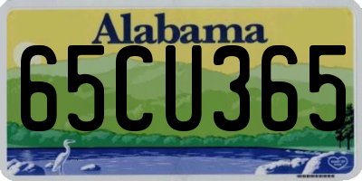 AL license plate 65CU365