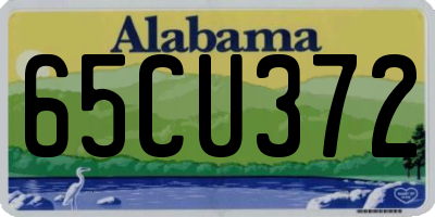 AL license plate 65CU372