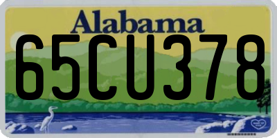 AL license plate 65CU378
