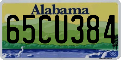 AL license plate 65CU384