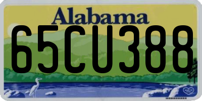 AL license plate 65CU388