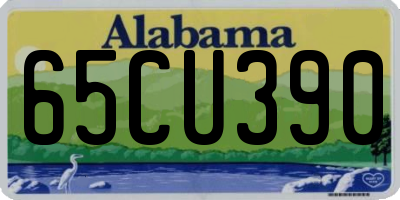 AL license plate 65CU390