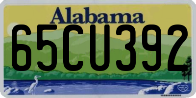 AL license plate 65CU392