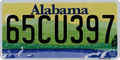 AL license plate 65CU397