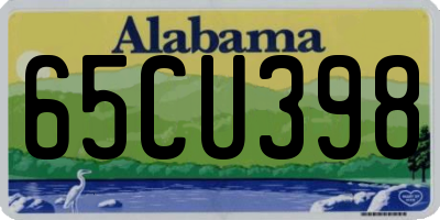 AL license plate 65CU398