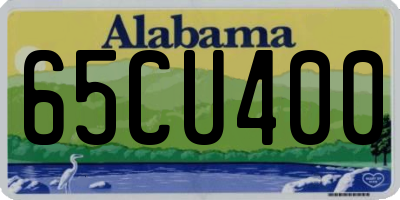AL license plate 65CU400