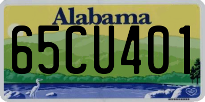 AL license plate 65CU401
