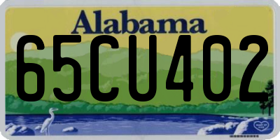 AL license plate 65CU402