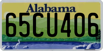 AL license plate 65CU406