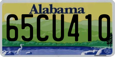AL license plate 65CU410