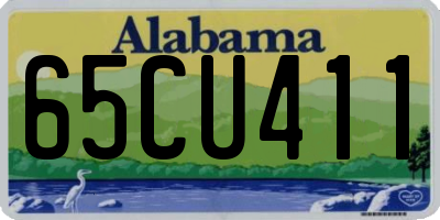 AL license plate 65CU411
