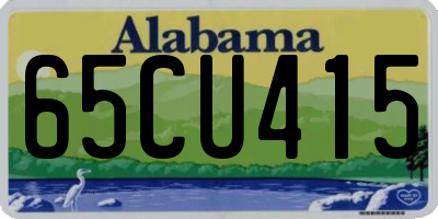 AL license plate 65CU415