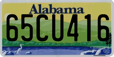 AL license plate 65CU416