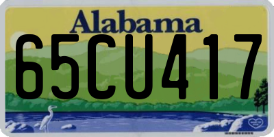 AL license plate 65CU417