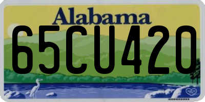 AL license plate 65CU420