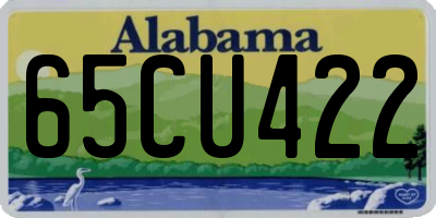 AL license plate 65CU422