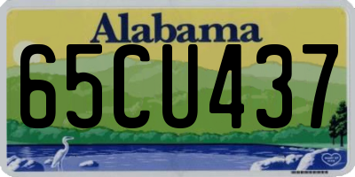 AL license plate 65CU437
