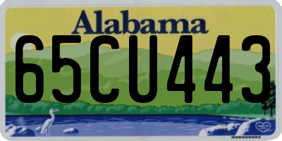 AL license plate 65CU443