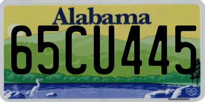 AL license plate 65CU445