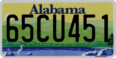 AL license plate 65CU451