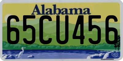 AL license plate 65CU456