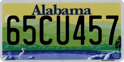 AL license plate 65CU457