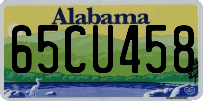 AL license plate 65CU458