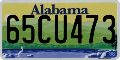 AL license plate 65CU473