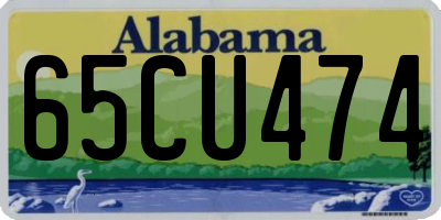 AL license plate 65CU474