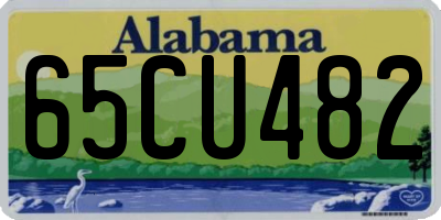 AL license plate 65CU482