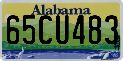 AL license plate 65CU483