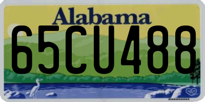 AL license plate 65CU488
